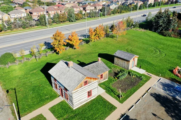Mississauga Ontario Canada October 2021 Aerial Historic Bovaird House Out — Stock Photo, Image