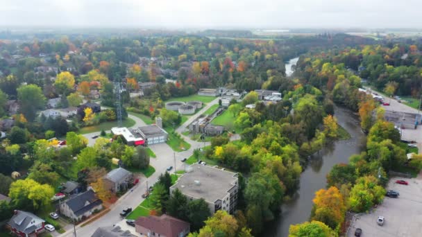 Воздушная Сцена Фалуса Онтарио Канада Прекрасный День — стоковое видео