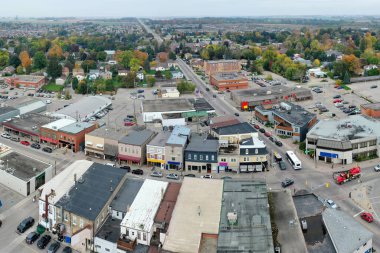 An aerial of Elmira, Ontario, Canada