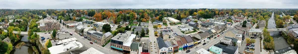 Aerial Panorama Fergus Ontario Canada Autumn — Stockfoto