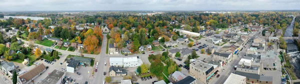 Eine Luftaufnahme Von Fergus Ontario Kanada Herbst — Stockfoto