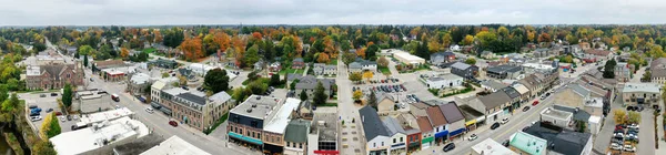 Aerial Panorama Scene Fergus Ontario Canada Autumn — Stock fotografie
