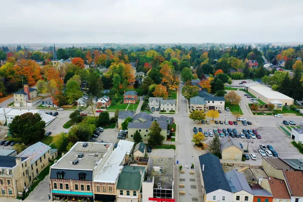 Aerial View Fergus Ontario Canada Autumn — стокове фото