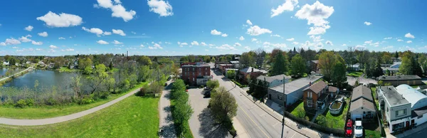 Aerial Panorama Downtown Waterford Ontario Canada —  Fotos de Stock