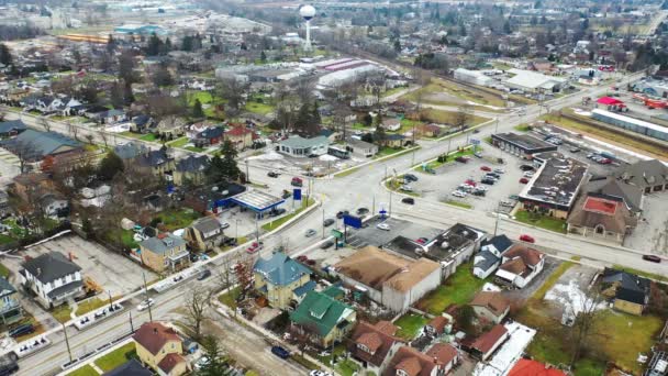 Vista Aérea Strathroy Ontario Canadá — Vídeos de Stock