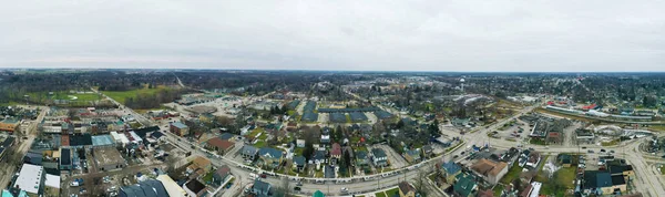 Letecké Panorama Města Strathroy Ontario Kanada — Stock fotografie