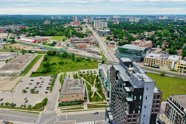 Letecká Scéna Kitchener Ontario Kanada — Stock fotografie