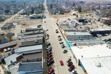 Blenheim, Ontario, Kanada 'nın havadan görünüşü