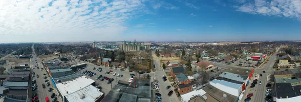 Letecké Panorama Blenheimu Ontario Kanada Jasného Dne — Stock fotografie