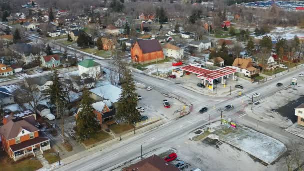 Cayuga Ontario Canada December 2021 Aerial Cayuga Ontario Canada Editorial — Vídeo de stock