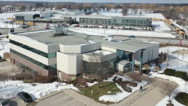 Fort Erie Ontario Canada December 2021 Aerial View Fort Erie — Vídeo de Stock