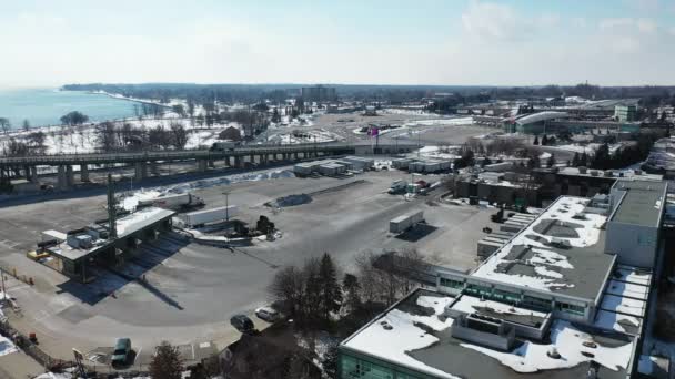 Aerial Fort Erie Ontario Canada — Stock Video