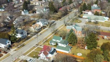 4K gününde Kanada, Ontario, Ridgetown 'un hava manzarası
