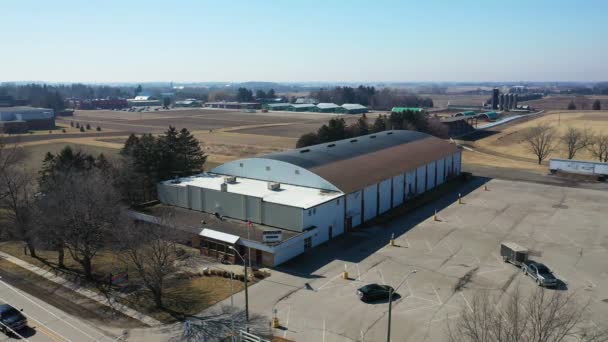 Ridgetown Ontario Canadá Abril 2022 Aerial East Kent Memorial Arena — Vídeos de Stock