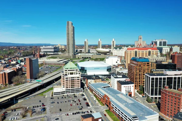 Aerial Scene Albany New York Fine Day — ストック写真