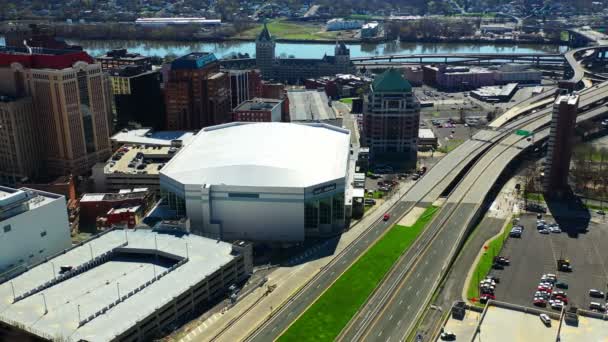 Aerial Mvp Arena Albany New York Editorial — 비디오