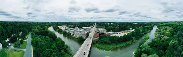 Aerial Panorama Jacobs Ontario Canada Fine Day — Stock Photo, Image