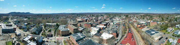Ein Luftbild Von Northampton Massachusetts Vereinigte Staaten — Stockfoto