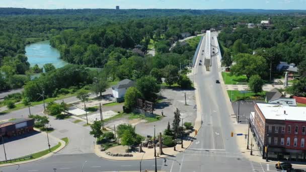 Letecká Pánev Catharines Ontario Kanada Pěkný Den — Stock video