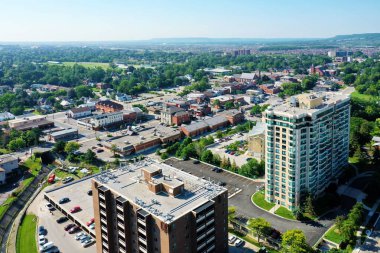 Baharda Milton, Ontario, Kanada 'nın hava manzarası