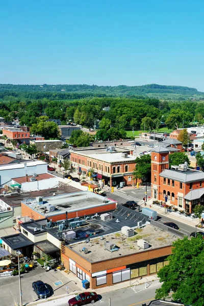 Veduta Aerea Verticale Milton Ontario Canada Nella Giornata Primaverile — Foto Stock