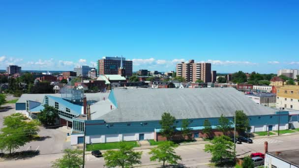 Catharines Ontario Kanada Dubna 2022 Aerial Jack Gatecliff Arena Catharines — Stock video