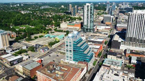 Uma Cena Aérea Kitchener Ontário Canadá Dia Primavera — Fotografia de Stock