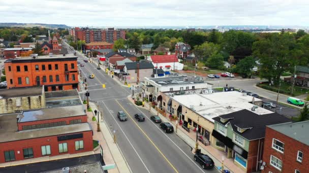 Aérea Del Centro Stoney Creek Ontario Canadá — Vídeos de Stock