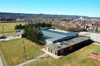 Stoney Creek, Ontario, Kanada... 9 Kasım 2021: Stoney Creek, Ontario, Kanada 'da bir Saltfleet Arena antini