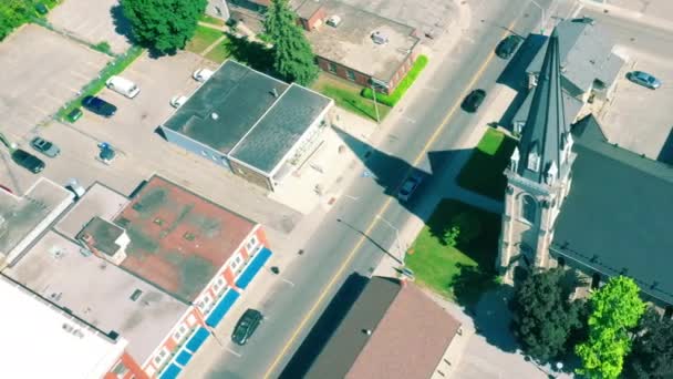 Aerial Timelapse Pan Cambridge Ontario Canada Beautiful Day — Video