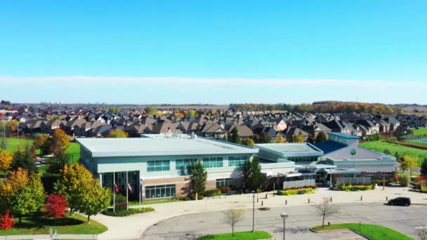 Georgetown Ontario Canada October 2021 Aerial View Town Halton Hills — Stock videók