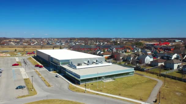 Beamsville Ontario Canada November 2021 Aerial Zoom West Lincoln Community — Vídeos de Stock