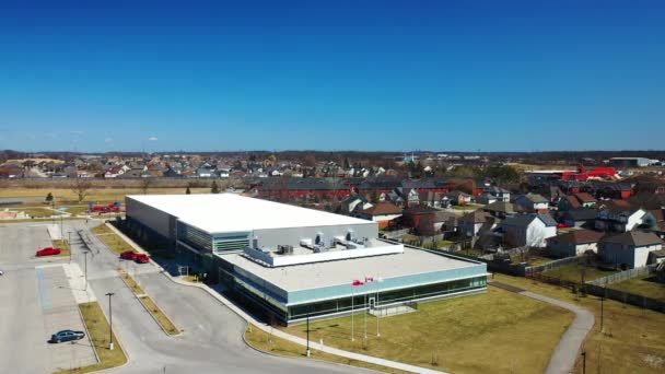Beamsville Ontario Canada November 2021 Aerial West Lincoln Community Centre — 图库视频影像