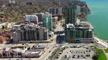 Burlington, Ontario, Kanada 'nın güzel bir sabahında 4K