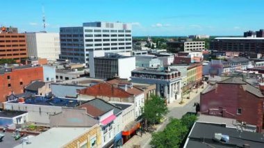 St. Catharines, Ontario, Kanada 4K 'nın hava zoom' u
