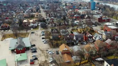 4K soğuk bir günde Welland, Ontario, Kanada 'nın havalimanı
