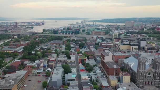 Air Quebec City Center Quebec Kanada — Stock video