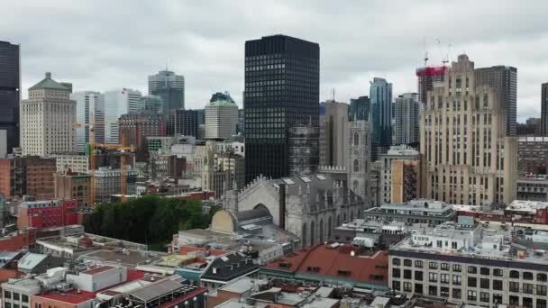加拿大魁北克省蒙特利尔的空中俯瞰图4K — 图库视频影像