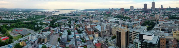 Aerial Panorama Quebec City Downtown Canada — Stock Photo, Image