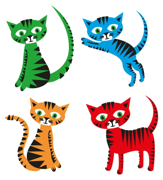 Set of cats — Stock Photo, Image
