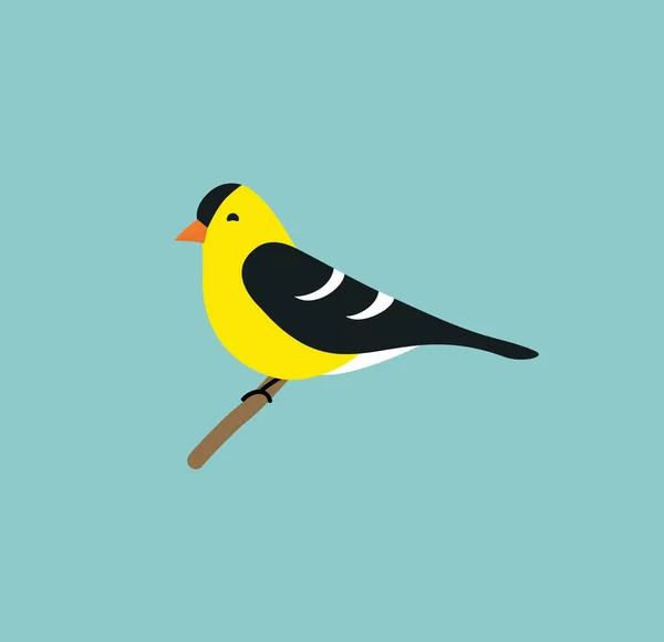 Ilustração Goldfinch Decoração Quarto Crianças Elemento Design Vetorial — Vetor de Stock