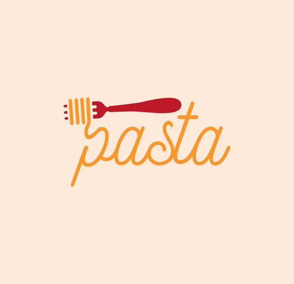 Εικονογράφηση Pasta Vector Στοιχείο Σχεδιασμού Τροφίμων — Διανυσματικό Αρχείο