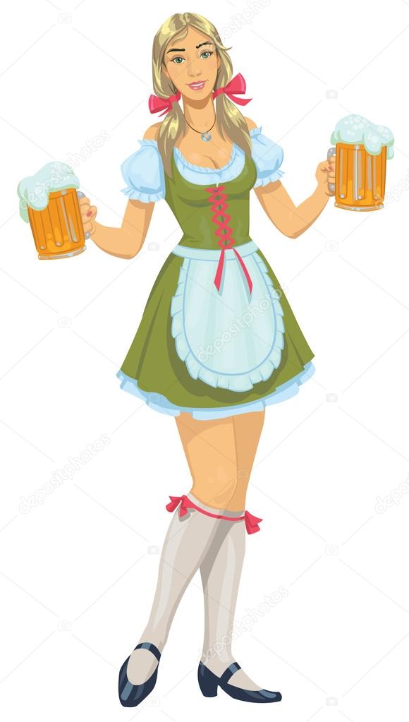 Girl with beer