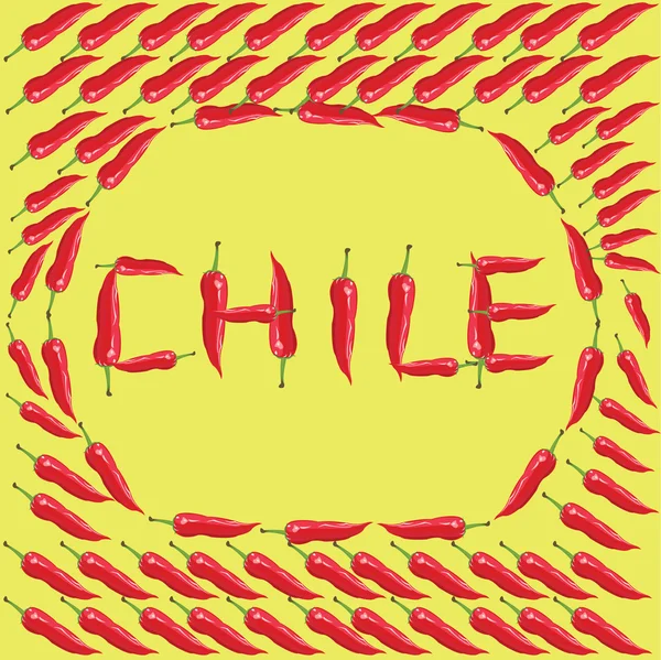 Chiles rojos - Ilustración — Vector de stock