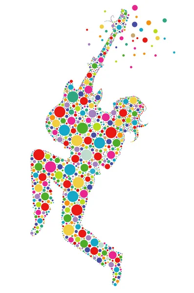 dışarı Rock! gitarist - illüstrasyon