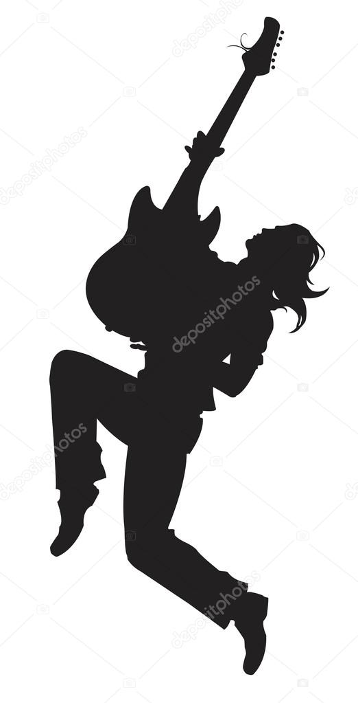 Rock star Silhouette  - Illustration