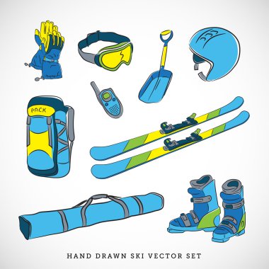 Kayak simgeler vektör set