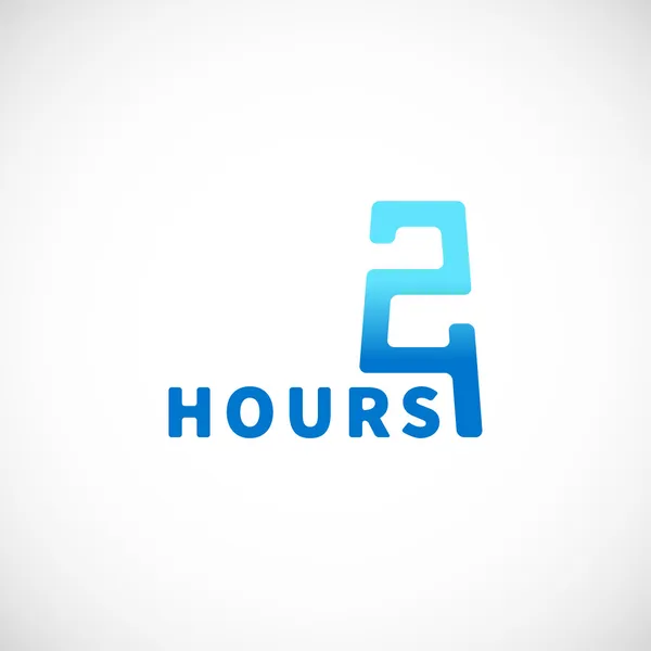 24 timmar symbol — Stock vektor