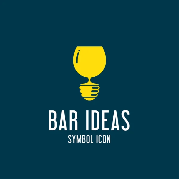 Bar ideas abstract vector symbol icon — Stock Vector