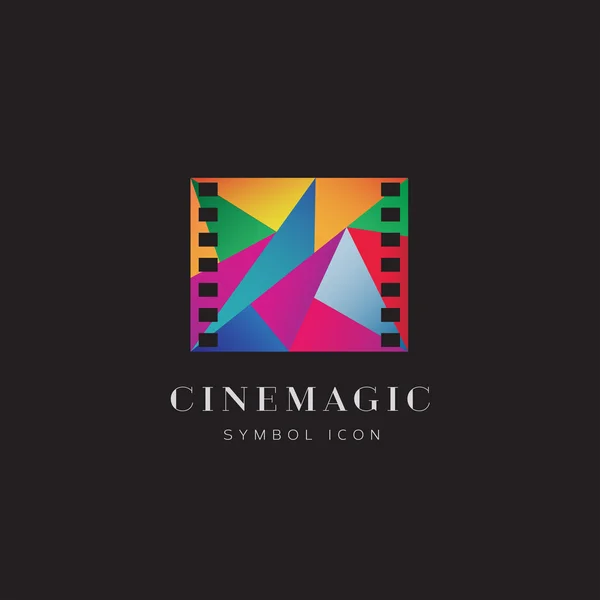 Logo magique cinéma — Image vectorielle